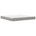 Cadru de pat cu saltea cu headboard 2 pcs Gri deschis Catifea - WALTI WALTI