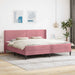 Cadru de pat cu saltea cu headboard 2 pcs Roz Catifea - WALTI WALTI