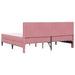 Cadru de pat cu saltea cu headboard 2 pcs Roz Catifea - WALTI WALTI
