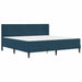 Cadru de pat cu saltea cu headboard 2 pcs albastru Catifea - WALTI WALTI