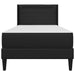 Cadru de pat cu saltea Negru 90 x 190 cm Piele artificială - WALTI WALTI