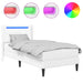 Cadru de pat cu saltea Alb 90 x 190 cm Piele artificială - WALTI WALTI