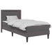Cadru de pat cu saltea Gri 100 x 200 cm Piele artificială - WALTI WALTI