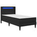 Cadru de pat cu saltea Negru 100 x 200 cm Piele artificială - WALTI WALTI