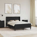 Cadru de pat cu saltea Negru 120 x 190 cm Piele artificială - WALTI WALTI