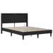 Cadru de pat cu saltea Negru 120 x 190 cm Piele artificială - WALTI WALTI