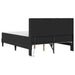 Cadru de pat cu saltea Negru 120 x 190 cm Piele artificială - WALTI WALTI