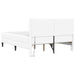Cadru de pat cu saltea Alb 120 x 190 cm Piele artificială - WALTI WALTI