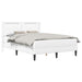 Cadru de pat cu saltea Alb 120 x 190 cm Piele artificială - WALTI WALTI