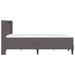 Cadru de pat cu saltea Gri 120 x 200 cm Piele artificială - WALTI WALTI