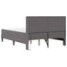 Cadru de pat cu saltea Gri 140 x 190 cm Piele artificială - WALTI WALTI