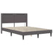 Cadru de pat cu saltea Gri 140 x 200 cm Piele artificială - WALTI WALTI