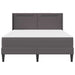 Cadru de pat cu saltea Gri 140 x 200 cm Piele artificială - WALTI WALTI