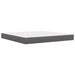Cadru de pat cu saltea Gri 180 x 200 cm Piele artificială - WALTI WALTI