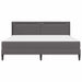 Cadru de pat cu saltea Gri 200 x 200 cm Piele artificială - WALTI WALTI