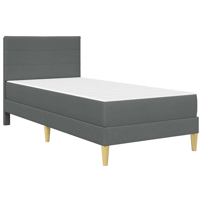 Cadru de pat Gri închis 80 x 200 cm Poliester - WALTI WALTI