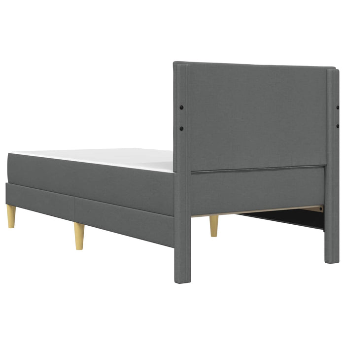 Cadru de pat Gri închis 80 x 200 cm Poliester - WALTI WALTI