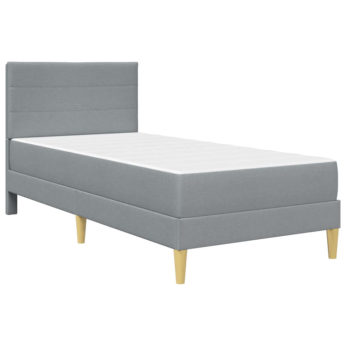 Cadru de pat Gri deschis 90 x 190 cm Poliester - WALTI WALTI