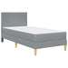 Cadru de pat Gri deschis 90 x 190 cm Poliester - WALTI WALTI