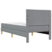 Cadru de pat Gri deschis 90 x 190 cm Poliester - WALTI WALTI