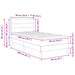 Cadru de pat Gri deschis 90 x 200 cm Poliester - WALTI WALTI