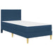 Cadru de pat albastru 100 x 200 cm Poliester - WALTI WALTI