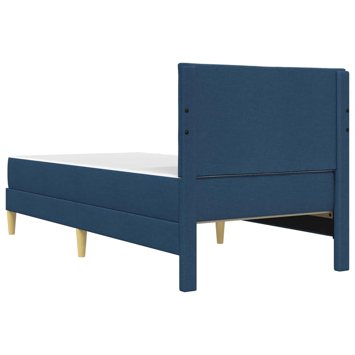 Cadru de pat albastru 100 x 200 cm Poliester - WALTI WALTI