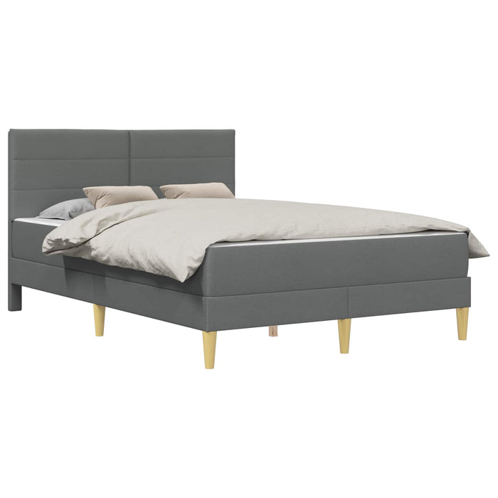 Cadru de pat Gri închis 120 x 190 cm Poliester - WALTI WALTI