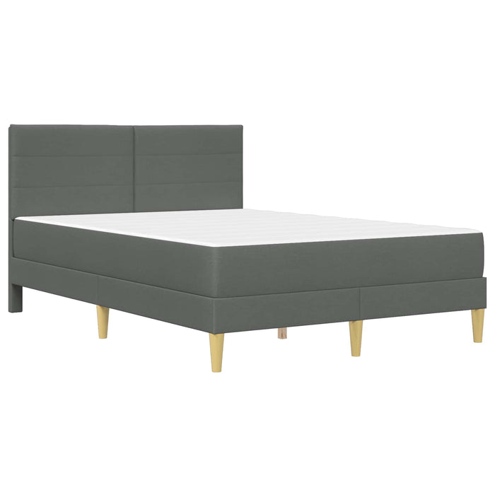 Cadru de pat Gri închis 120 x 190 cm Poliester - WALTI WALTI