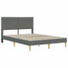 Cadru de pat Gri închis 140 x 190 cm Poliester - WALTI WALTI