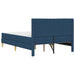 Cadru de pat albastru 160 x 200 cm Poliester - WALTI WALTI