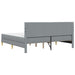 Cadru de pat Gri deschis 200 x 200 cm Poliester - WALTI WALTI