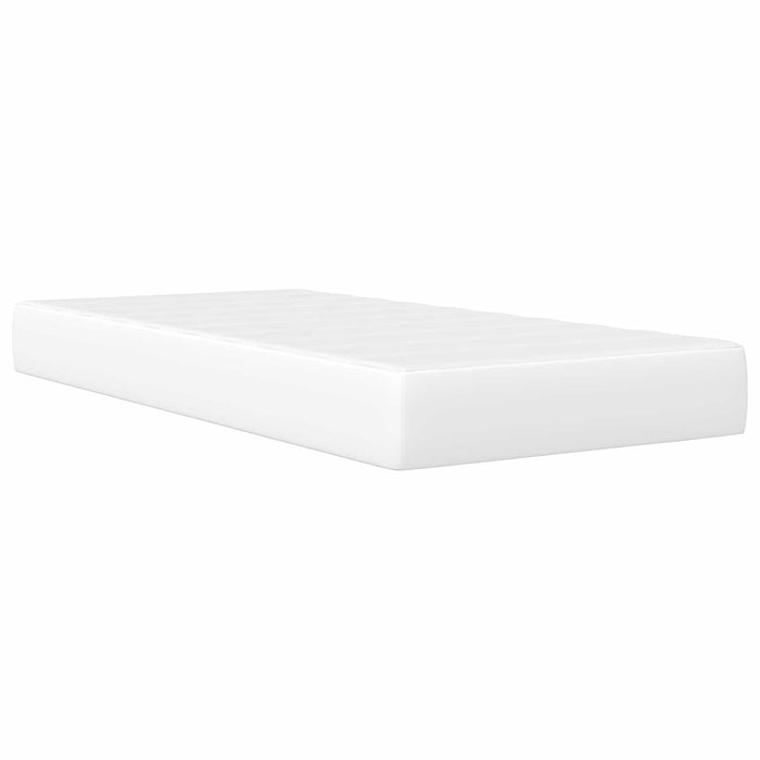 Cadru de pat cu benzi LED Alb 90 x 200 cm Piele artificială WALTI