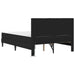 Cadru de pat cu benzi LED Negru 120 x 200 cm Piele artificială - WALTI WALTI