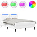 Cadru de pat cu benzi LED Alb 140 x 190 cm Piele artificială - WALTI WALTI