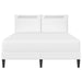 Cadru de pat cu benzi LED Alb 140 x 190 cm Piele artificială - WALTI WALTI