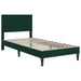 Cadru de pat cu saltea Verde închis 90 x 190 cm Catifea - WALTI WALTI