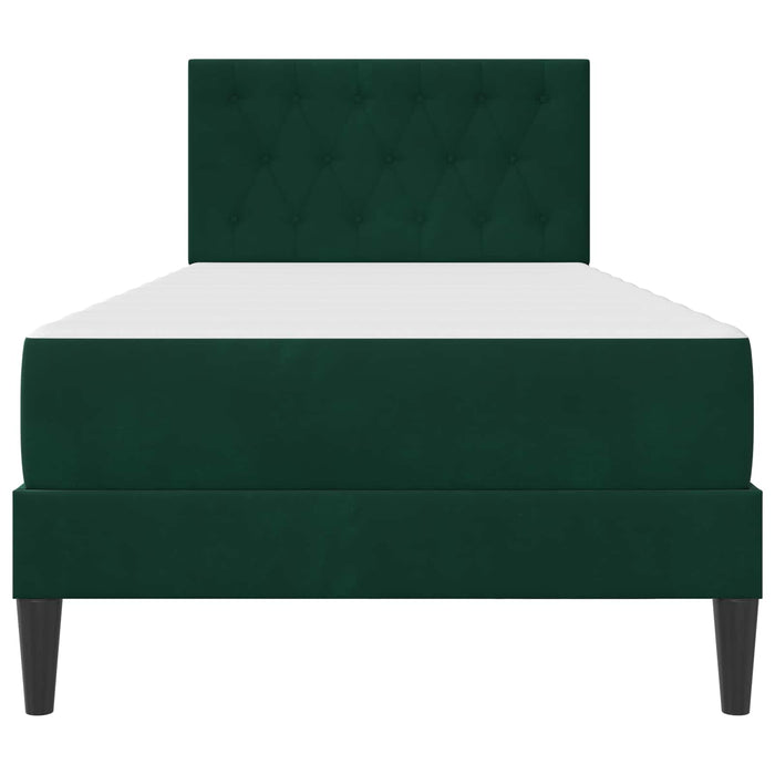 Cadru de pat cu saltea Verde închis 90 x 190 cm Catifea - WALTI WALTI