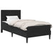 Cadru de pat cu saltea cu headboard Negru 90 x 190 cm Catifea - WALTI WALTI