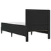 Cadru de pat cu saltea cu headboard Negru 90 x 190 cm Catifea - WALTI WALTI
