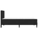 Cadru de pat cu saltea cu headboard Negru 90 x 190 cm Catifea - WALTI WALTI