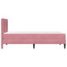 Cadru de pat cu saltea cu headboard Roz 90 x 200 cm Catifea - WALTI WALTI