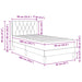 Cadru de pat cu saltea cu headboard Roz 90 x 200 cm Catifea - WALTI WALTI
