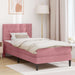 Cadru de pat cu saltea cu headboard Roz 100 x 200 cm Catifea - WALTI WALTI