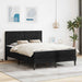 Cadru de pat cu saltea vidaXL Negru Negru 120 x 190 cm Catifea - WALTI WALTI