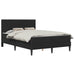 Cadru de pat cu saltea vidaXL Negru Negru 120 x 190 cm Catifea - WALTI WALTI