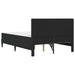 Cadru de pat cu saltea vidaXL Negru Negru 120 x 190 cm Catifea - WALTI WALTI