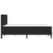 Cadru de pat cu saltea vidaXL Negru Negru 120 x 190 cm Catifea - WALTI WALTI