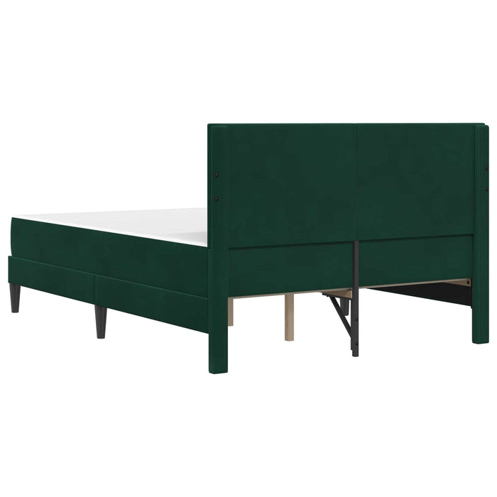Cadru de pat cu saltea Verde închis 120 x 200 cm Catifea - WALTI WALTI