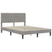 Cadru de pat cu saltea Gri deschis 140 x 190 cm Catifea - WALTI WALTI